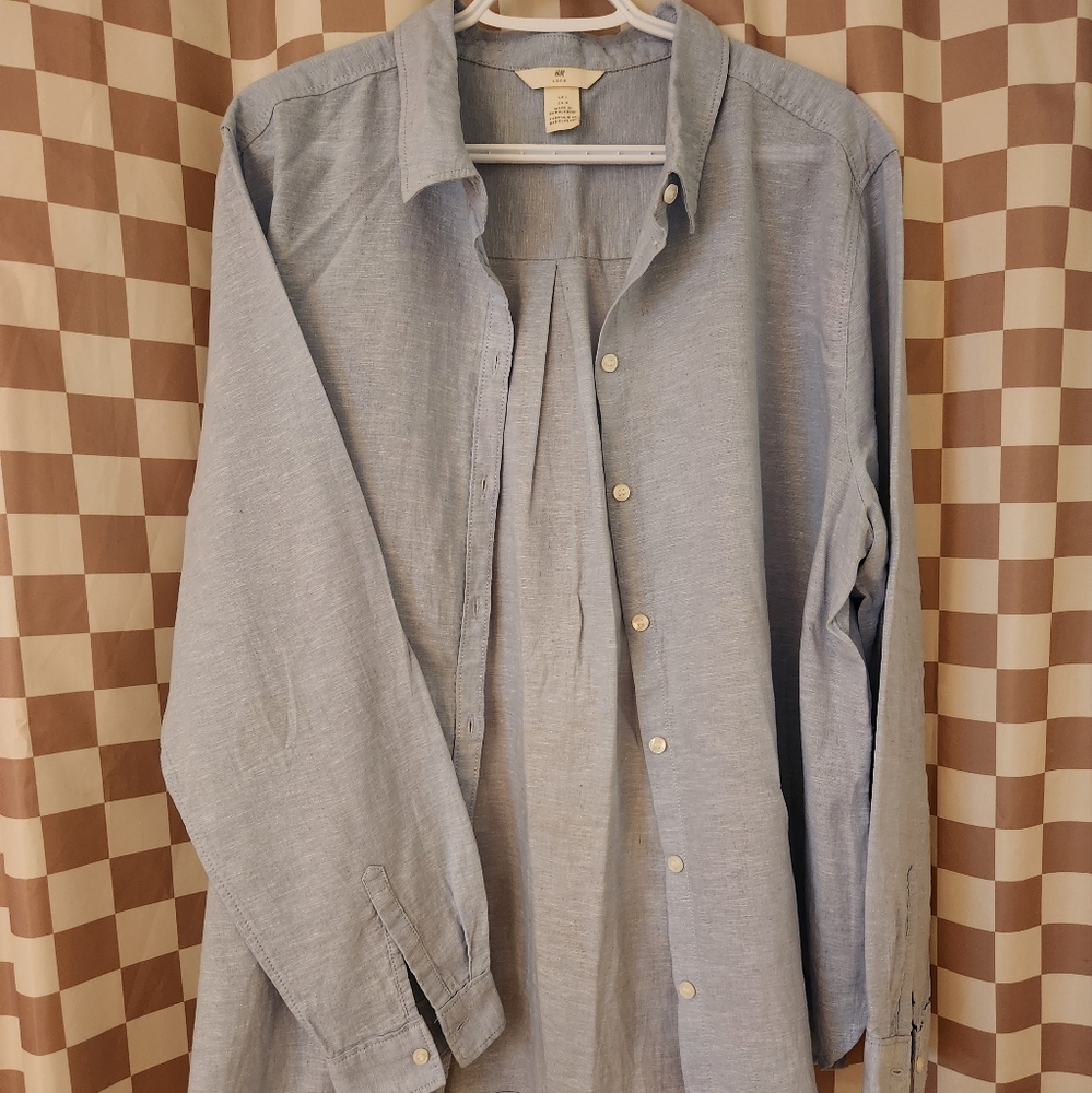 H&M linen blend shirt